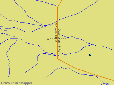 White Sands, New Mexico environmental map by EPA