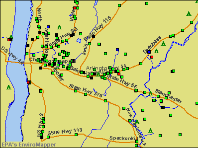 Arlington, New York environmental map by EPA