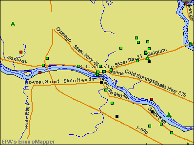 Baldwinsville, New York environmental map by EPA
