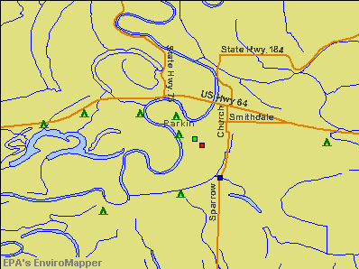 Parkin, Arkansas environmental map by EPA