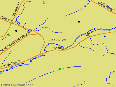 Black River, New York environmental map by EPA