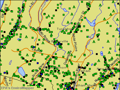 Bronxville, New York environmental map by EPA