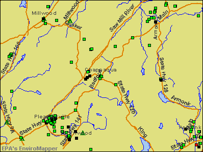 Chappaqua, New York environmental map by EPA