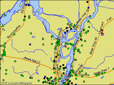Cohoes, New York environmental map by EPA