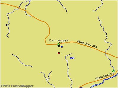 Dannemora, New York environmental map by EPA