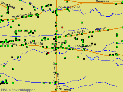 Depew, New York environmental map by EPA