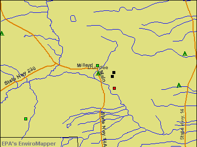 Dundee, New York environmental map by EPA