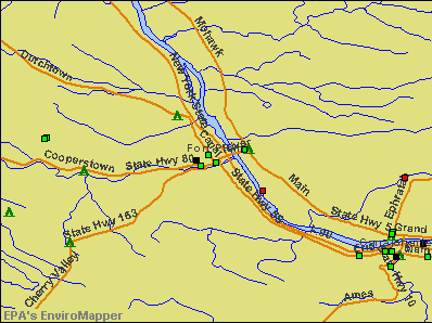 Fort Plain, New York environmental map by EPA