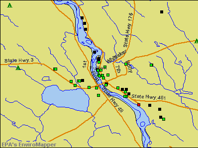 Fulton, New York environmental map by EPA
