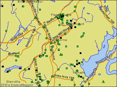 Hawthorne, New York environmental map by EPA