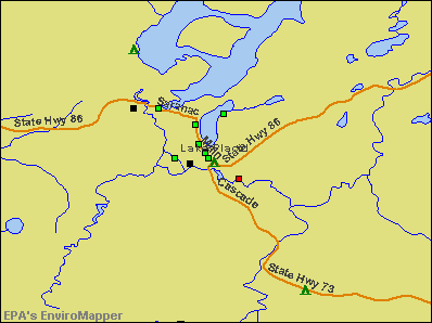 Lake Placid, New York environmental map by EPA