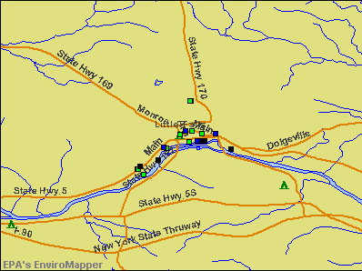 Little Falls, New York environmental map by EPA