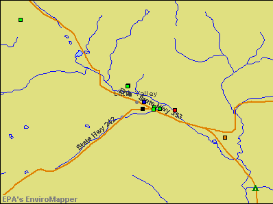 Little Valley, New York environmental map by EPA