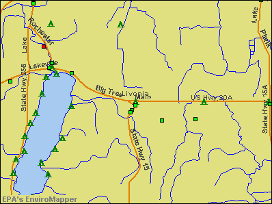 Livonia, New York environmental map by EPA