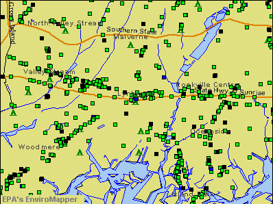 Lynbrook, New York environmental map by EPA