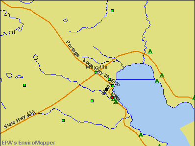 Mayville, New York environmental map by EPA