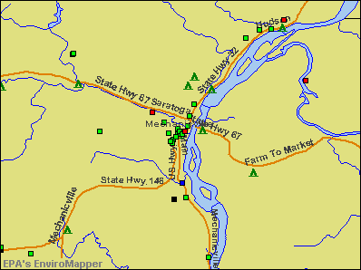 Mechanicville, New York environmental map by EPA
