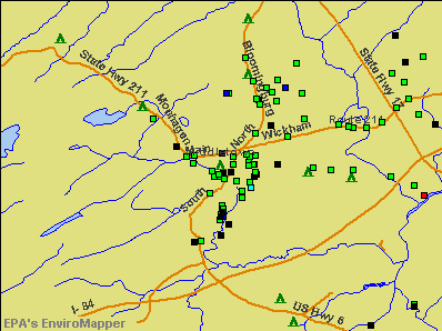 Middletown, New York environmental map by EPA