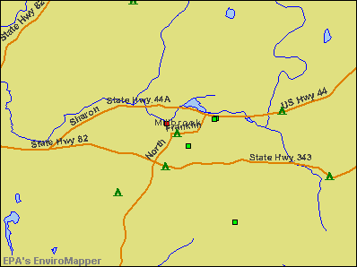 Millbrook, New York environmental map by EPA