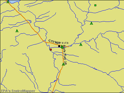 Moravia, New York environmental map by EPA