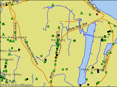 New City, New York environmental map by EPA