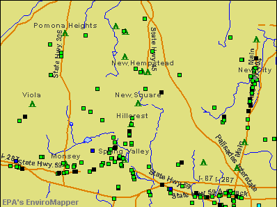 New Square, New York environmental map by EPA