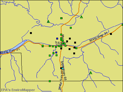 Newark, New York environmental map by EPA