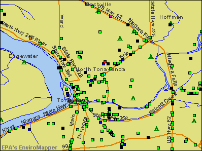 North Tonawanda, New York environmental map by EPA