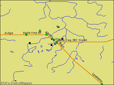 Oakfield, New York environmental map by EPA