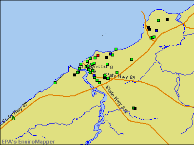 Ogdensburg, New York environmental map by EPA