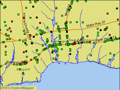 Patchogue, New York environmental map by EPA