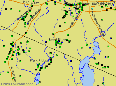 Pearl River, New York environmental map by EPA