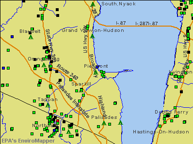 Piermont, New York environmental map by EPA