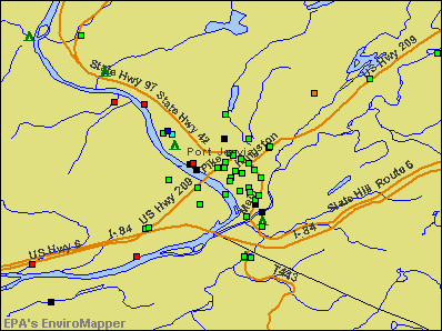Port Jervis, New York environmental map by EPA