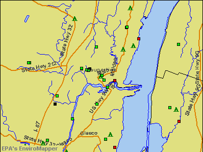 Saugerties, New York environmental map by EPA