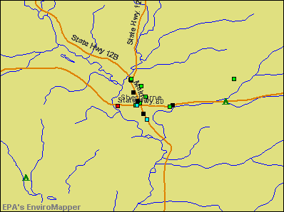 Sherburne, New York environmental map by EPA