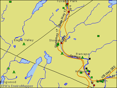 Sloatsburg, New York environmental map by EPA