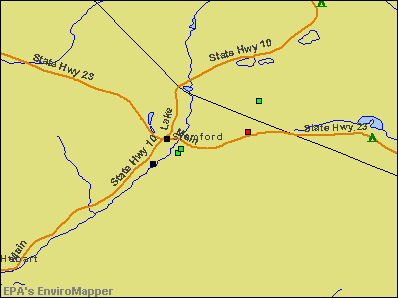 Stamford, New York environmental map by EPA