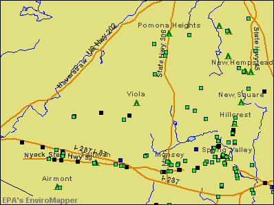 Viola, New York environmental map by EPA