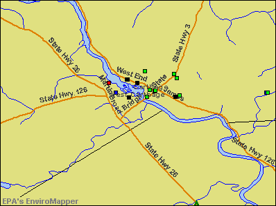 West Carthage, New York environmental map by EPA