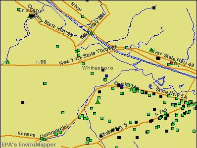 Whitesboro, New York environmental map by EPA