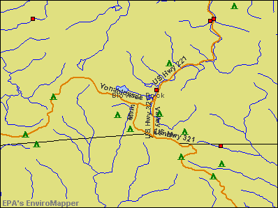 Blowing Rock, North Carolina environmental map by EPA