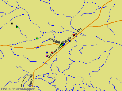 Enfield, North Carolina environmental map by EPA