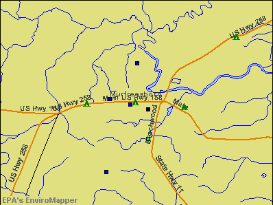 Murfreesboro, North Carolina environmental map by EPA