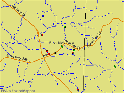 Pilot Mountain, North Carolina environmental map by EPA