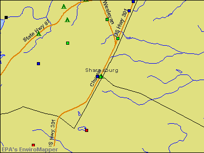 Sharpsburg, North Carolina environmental map by EPA