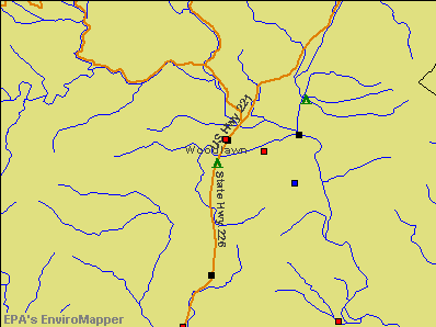 Woodlawn, North Carolina environmental map by EPA