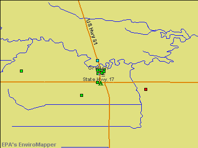 Grafton, North Dakota environmental map by EPA