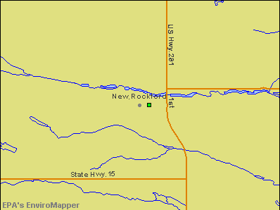 New Rockford, North Dakota environmental map by EPA