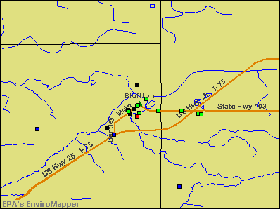 Bluffton, Ohio environmental map by EPA